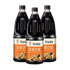 [트윈스몰] 표고버섯과 다시마로 맛을 낸 청정원 햇살담은 조림간장 1700ml, 3개