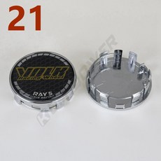 OD 54MM / ID 50MM 림 캡 광선 VOLK 로고 휠 센터 캡 휠 커버 허브 캡 4 개 호환, 21, 4개