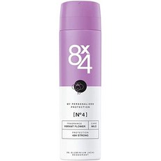 [독일] 596523 8X4 Deodorant Spray N°4 Vibrant Flower (150 ml) Women's Deodorant with Exotic Scent A, 단일상품