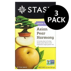 스태쉬 티 그린티 아시안 페어 하모니 Stash Tea Green Tea Asian Pear Harmony, 3개