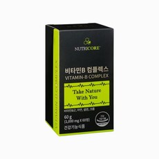 뉴트리코어 비타민B 컴플렉스 1000mg 60정 2개월분