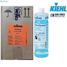 Kiehl GlasQueen 글라스퀸 킹 1L 6개 유리 및 방수표면 다목적 세정 독일 1021627, 글라스퀸 1L x 6개