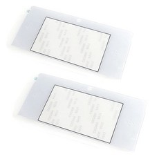 2pcs 교체 3DS 디스플레이 페이스플레이트 상단 전면 LCD 스크린 렌즈 커버 Nintend 액세서리 수리 부품, White