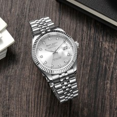 [당일출고/1+1 증정] Quartz watch 고급 커플 메쉬시계 여친 남친시계 S030WC+선물포장 상품 이미지