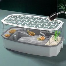 거북이 집 파충류 개구리 키우기 도마뱀 사육장 놀이터, C. 그린-중형 패키지, 1개