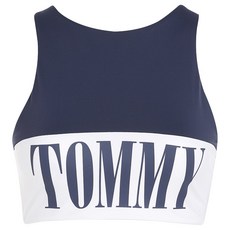 Tommy jeans 타미진스 브라탑 UW0UW04080 수영복, EU size S Twilight Navy