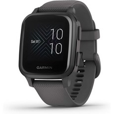 Garmin 010-02427-00 Venu Sq 밝은 터치스크린 디스플레이가 있는 GPS, Slate Band_Casual