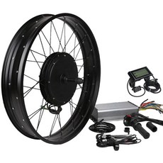자전거 48V1500W 팻바이크 키트 전기 26인치 변환 허브 48V2000W, 48V500W LCD 세트