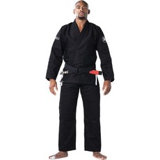 로닌 시그니처 Bjj Gi 유니폼 – 주짓수용 프리미엄 라이트 펄 직조, Black, A4