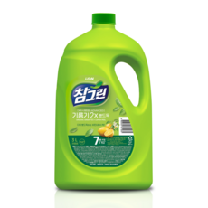 참그린 제주 녹차뽀드득 대용량 가정용 업소용 1종 주방세제 3L 용기, 1개