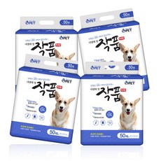  작품패드 50매 블루 x4 강아지 배변패드 애견패드 개패드, 작품패드 50매 블루 x4개 