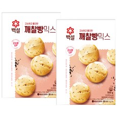 백설 깨찰빵믹스, 500g, 2개