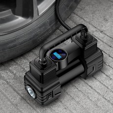 호환자동차 타이어 압축기 전기 펌프 팽창기 LED 비상등 포함 150PSI 12V, 01 CHINA, 01 Pointer, 1개