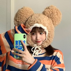 여성 방한 트래퍼햇 귀달이 뽀글이 곰돌이 모자