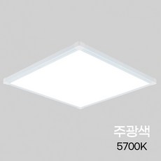 비츠온 LED 엣지등 평판등 직하형 면조명 심플, 주광색, 640X640/50W