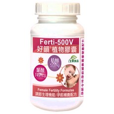 Healthwomen 赫而司 日本TSUNO高純度肌醇葉酸, 含肌醇500毫克, 葉酸149微克, 低敏植物膠囊, 全素食品, 90顆, 1罐