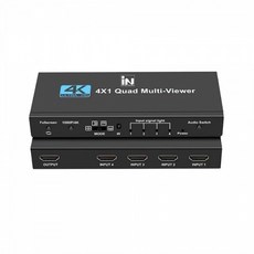 인네트워크 IN-4KHSW4V HDMI 4:1 멀티뷰어 분배기, 선택없음, 1개 - uhd-in508p