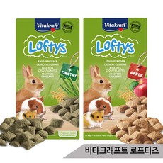 비타크래프트 로프티즈 티모시 사과 햄스터 토끼 간식, 1개, 100g