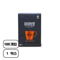 맥널티 아이브루 예가체프 블렌드 100T 원두커피믹스, 100개입, 단품