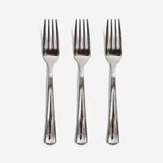 더팩 일회용 실버포크 18.8cm(대) 100개 1 000개, 1000개, 1세트