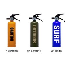 세이프라이프 CL3 차량용 소화기 캠핑용 가정용 휴대용 ABC분말 소화기 카홀더 포함, CL3 서프블루 (차량용 홀더 포함), 1개