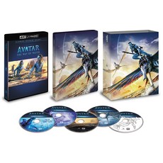 [Amazon.co.jp : 4K UHD [4K ULTRA HD + 3D + [Blu-ray] 한정] 아바타 웨이 오브 워터 스틸 북 첨부 블루