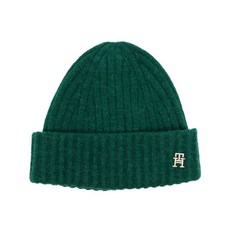 TOMMY HILFIGER(타미 힐피거) 로고 장식 골지 니트 비니