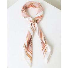 매장정품 닥스 DCSC3F702P2[DAKS GIFT][SILK100]핑크 DD체인 스카프&링 세트 SKUI1015