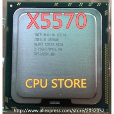 인텔 제온 X5570 CPU 프로세서 2.93GHz LGA1366 8MB L3 캐시 쿼드 코어 서버 CPU 작동