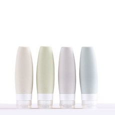 여행 다목적 실리콘 공병 90ml x 4종 세트 A형, 혼합색상, 1세트