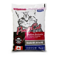 테비토퍼 프락티캣 장미향 7kg 2개 벤토나이트 고양이 모래