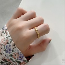 꼬임실버반지