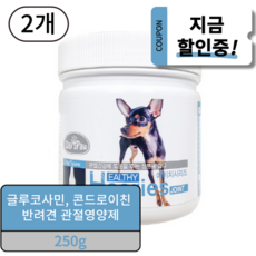 데이스포 강아지 에이치시리즈 영양제, 뼈/관절강화, 250g, 2개