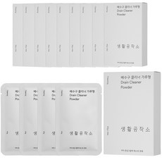 생활공작소 배수구클리너 가루형 4p, 160g, 10개