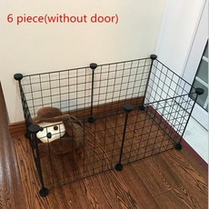 낮은 울타리 철장 강아지 고양이 투명 울타리 대형견 펜스 케이지 컨넬 캠핑 가림막 운동장 개울타리 개를위한 빠른 배달 를위한 애완 동물을위한 새장 문 놀이 틀 케이지 45, 문없는 검은 색, 8 개, 중국