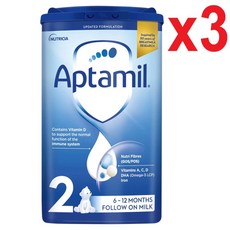 700G 3개 압타밀 팔로우 온 분유 2단계 6-12개월 Aptamil Stage 2 Follow On Milk Powder