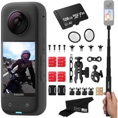 insta360 X3 - 1 2 48MP 센서가 장착된 방수 360 액션 카메라 5 7K HDR 비디오 72MP 사진 4K 싱글 렌즈 29 터치스크린 블랙