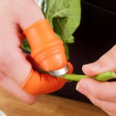 주방 칼 야채 손질 골무 다듬기 농장 물 수확 고추, 여성(OPP포장), 1개