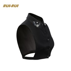 규빅 RUIRUI 겨울 가을 화이트 페이크 여성 클래식 스톤 셔츠칼라 넥 PB232