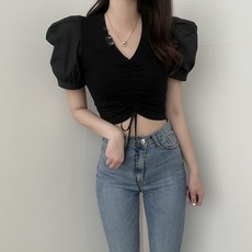여성크롭블라우스
