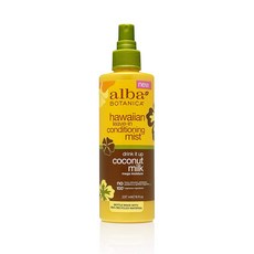 Alba Botanica 하와이안 리브-인 컨디셔닝 미스트 코코넛 밀크, 237ml, 1개