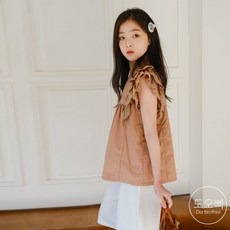 아동민소매블라우스