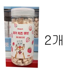베이펫 딸기치즈 동결건조큐브, 2개, 160g