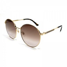 385930 / GUCCI GG0206SK 003 Gold Women's Authentic Sunglasses 58 mm