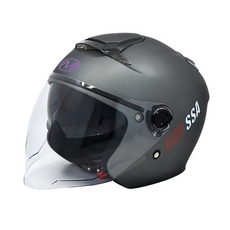 MTM RS-10 오토바이 스쿠터 바이크 실드 포함 더블 렌즈 헬멧, 무광그레이
