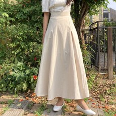 롱주름치마코디 TOP01