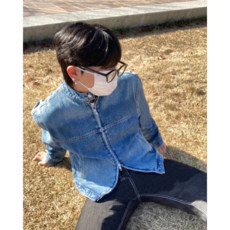 데일리 캐주얼 남친룩 폴트스냅 투웨이 집업 데님 청자켓 (1color)