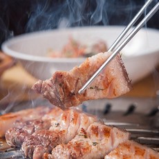 육즙 팡팡 제주의 대표 메뉴 흑돼지 미박삼겹살 구이용 1kg, 600g, 1개
