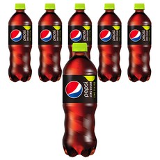 펩시 제로 슈거 라임향, 500ml, 6개