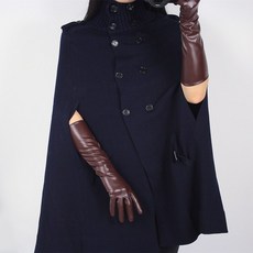 특허 가죽 롱 장갑 40Cm 밝은 블랙 레드 긴 모방 가죽 모조 가죽 핸드 미러 밝은 가죽